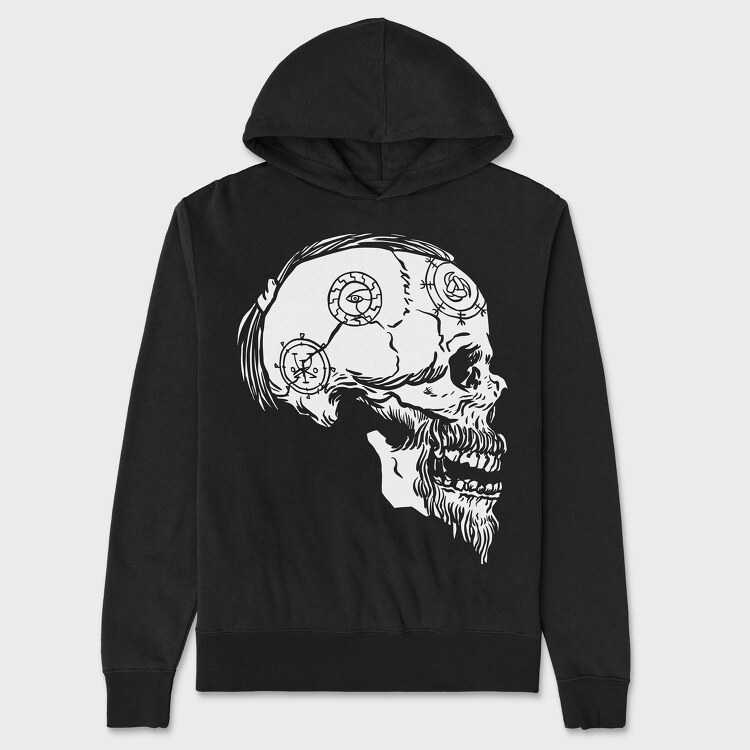 Viking Skull 2, Unisex Men's Hoodie