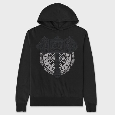 Knot Viking Mjolnir, Unisex Men's Hoodie