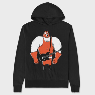Big Guitar Player, Unisex Men's Hoodie