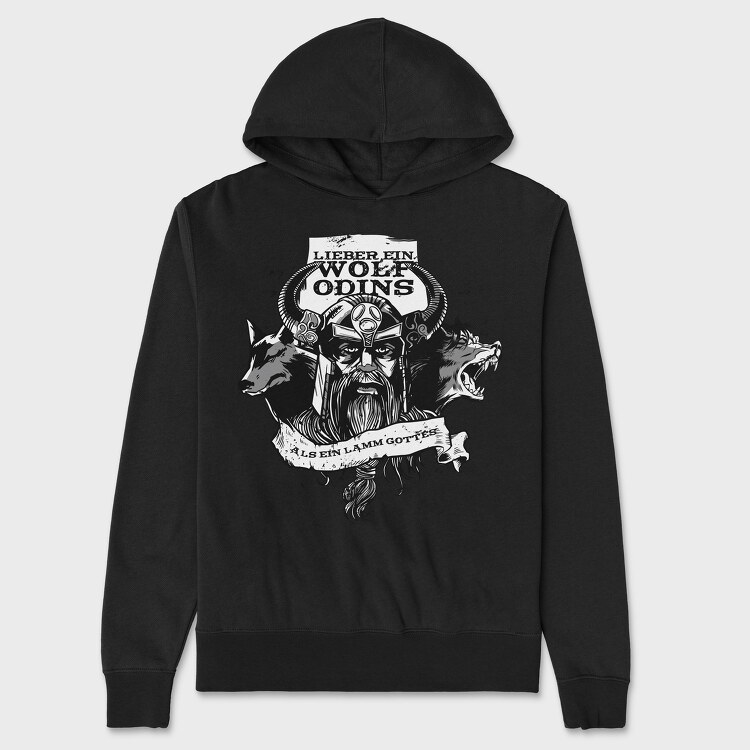 Vikings Wolves, Unisex Men's Hoodie