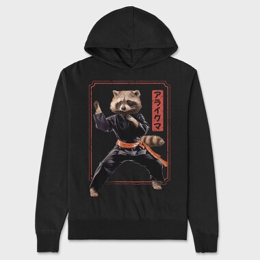 Kungfu Raccoon, Unisex Men's Hoodie