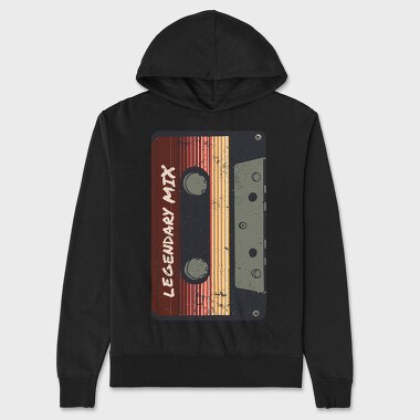 Vintage Cassette Legendary Mix, Unisex Men's Hoodie