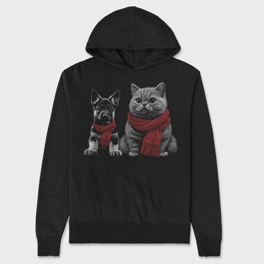 German Shepherd Cat, Unisex Men's Hoodie