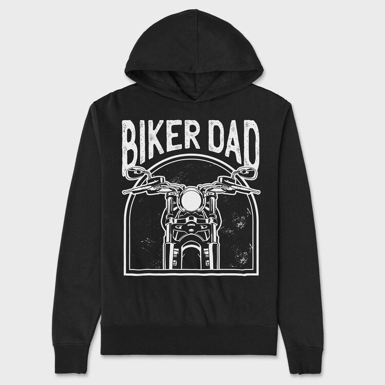 Biker Dad, Unisex Men's Hoodie