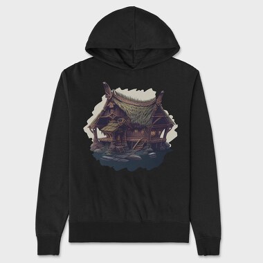 Vintage House, Unisex Men's Hoodie