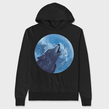 Moon Wolf, Унисекс Мъжко Суичър