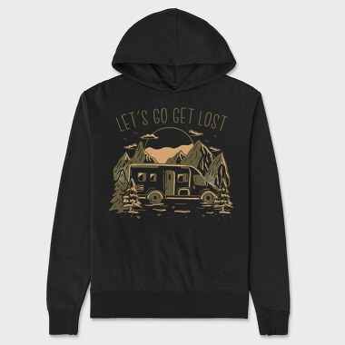 Lets Get Lost Van, Unisex Men's Hoodie