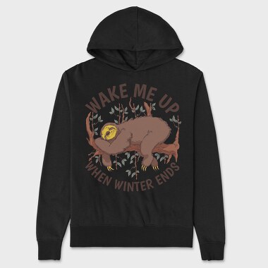 Wake Me Up When Winter Ends, Unisex Men's Hoodie