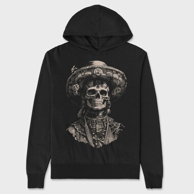 Skull Traditional, Unisex Men's Hoodie