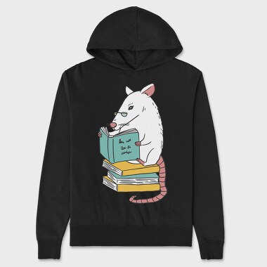 Book Rat, Unisex Men's Hoodie