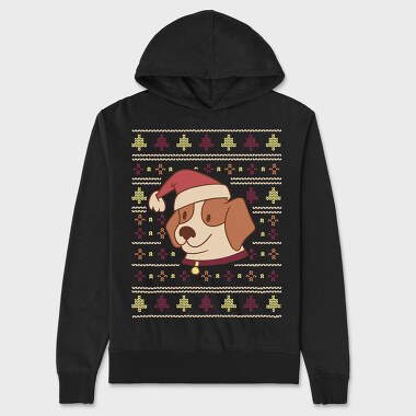 Cute Dog Ugly Sweater, Unisex Men's Hoodie