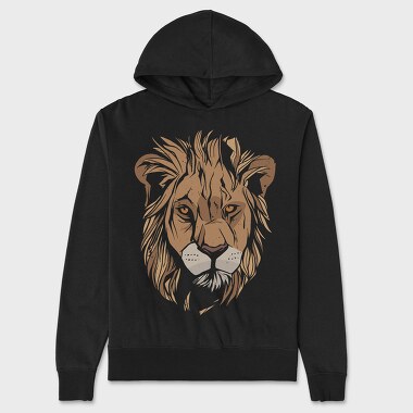 Lion Grunge, Unisex Men's Hoodie