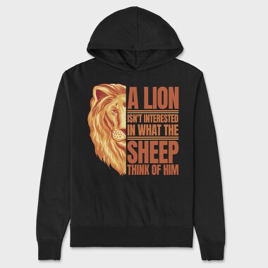 Lion Quote, Унисекс Мъжко Суичър