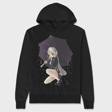 Унисекс Мъжко Суичър, Goth Style Anime Girl