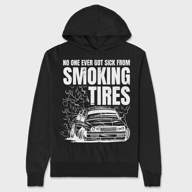Smoking Tires, Unisex Men's Hoodie