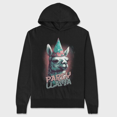 Llama Birthday Party, Unisex Men's Hoodie