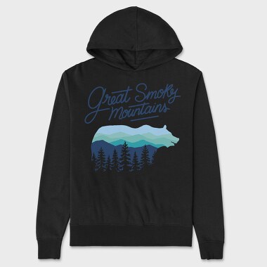 Great Smoky Mountains Bear, Unisex Men's Hoodie