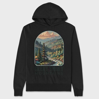 Great Smoky Mountains, Unisex Men's Hoodie