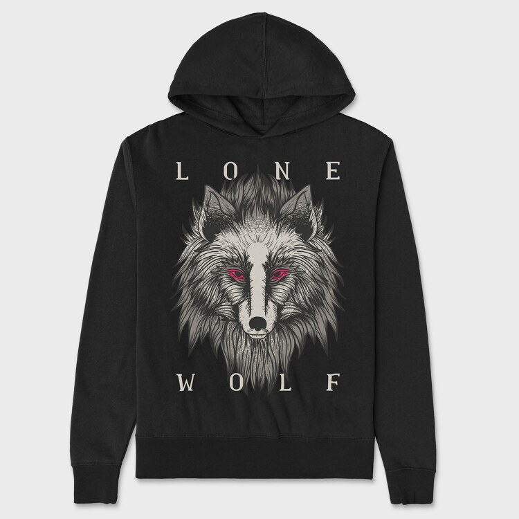 Lone Wolf, Унисекс Мъжко Суичър
