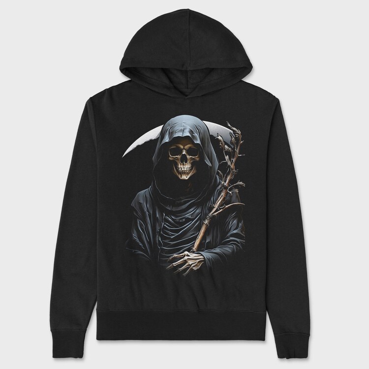 Grim Reaper Graphic, Unisex Men's Hoodie
