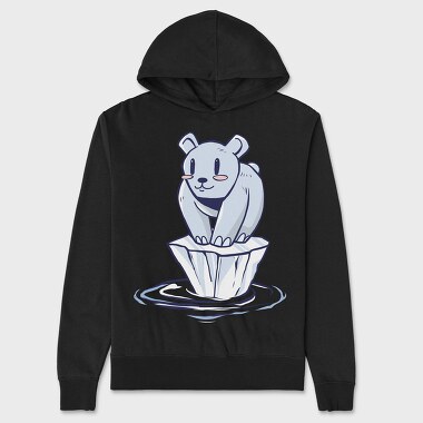 Унисекс Мъжко Суичър, Polar Bear Alone
