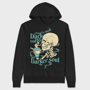 Dark Coffee Darker Soul, Унисекс Мъжко Суичър
