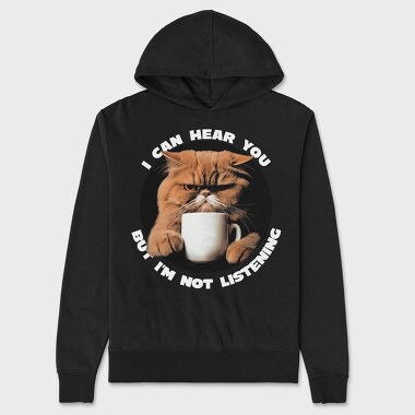 Grumpy Cat Coffee, Unisex Men's Hoodie