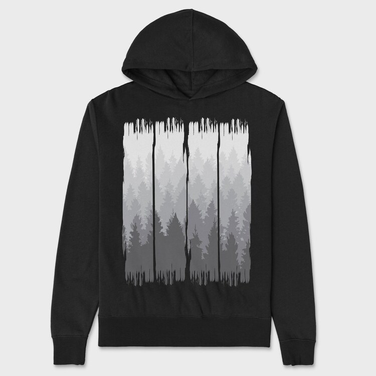 Grunge Forest, Unisex Men's Hoodie