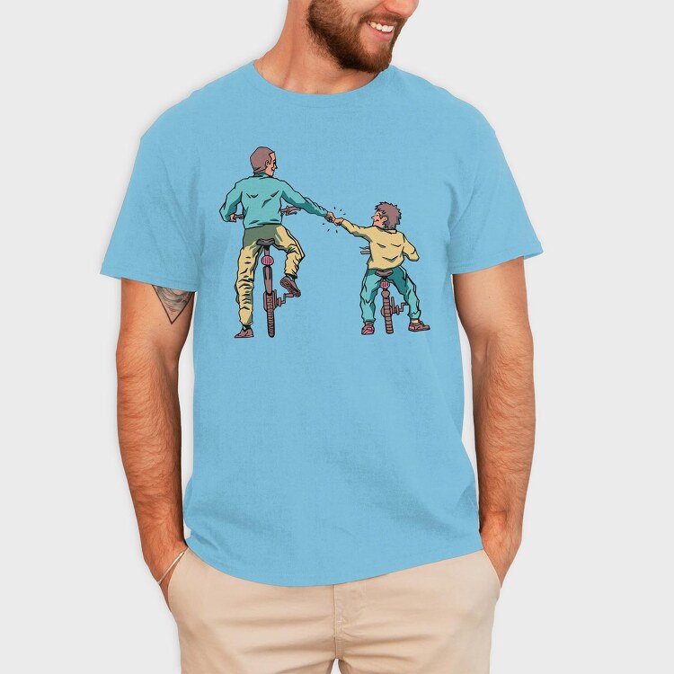 Camping Monochrome, Унисекс Мъжка Тениска