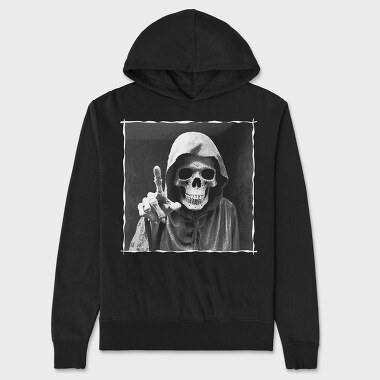 Death Pointing Finger, Unisex Men's Hoodie