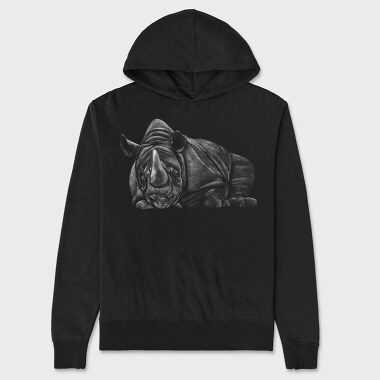 Lying Rhino, Unisex Men's Hoodie