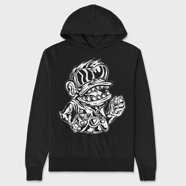 Angry Monkey Gamer, Unisex Men's Hoodie