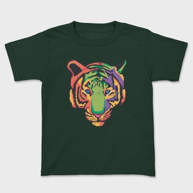 Colorful Tiger, Kids' T-Shirt
