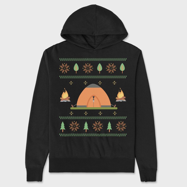 Camping Ugly Sweater, Унисекс Мъжко Суичър
