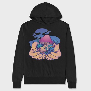 Unisex Men's Hoodie, Magic Mushrooms