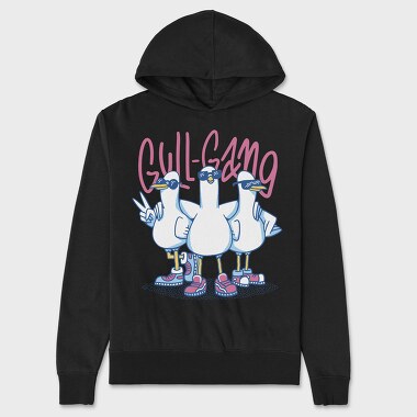 Gull Gang Seagulls, Unisex Men's Hoodie