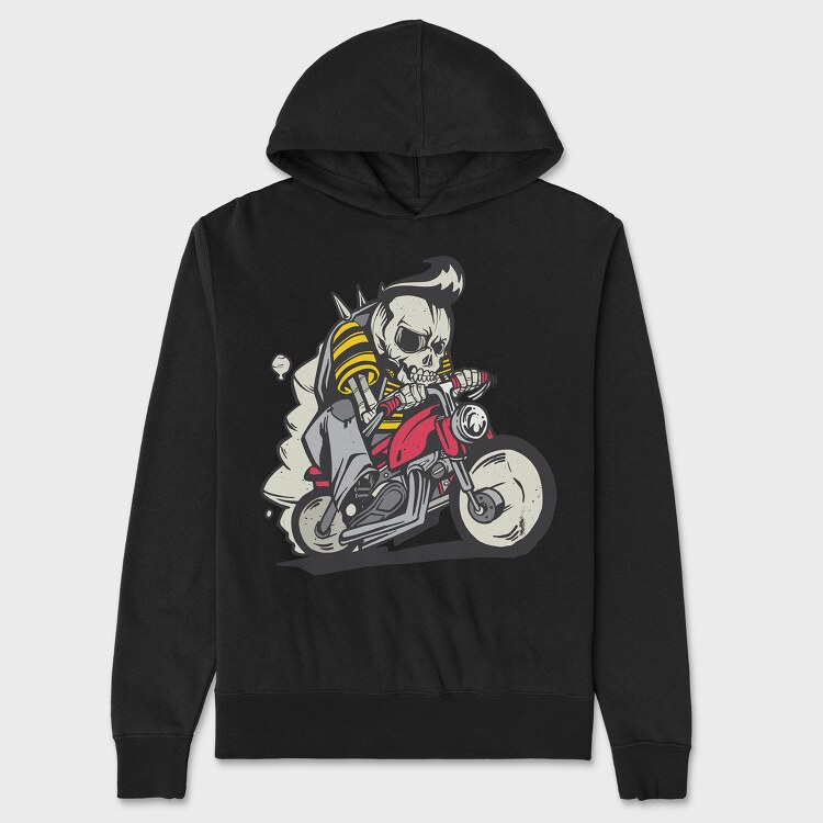 Skull Bike, Унисекс Мъжко Суичър