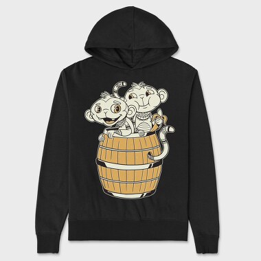 Monkeys Tribals, Unisex Men's Hoodie