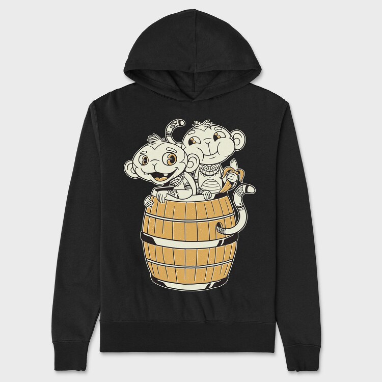 Monkeys Tribals, Unisex Men's Hoodie