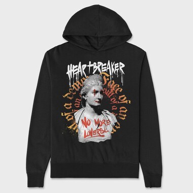 Statue Graffitti Heartbreaker, Unisex Men's Hoodie