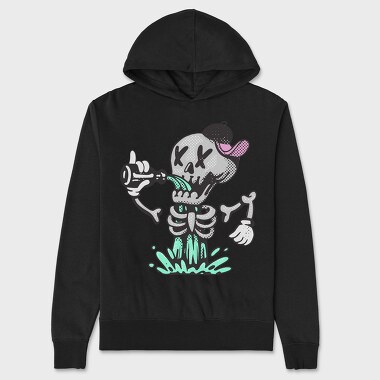 Halloween Retro Cartoon Character 5, Unisex Men's Hoodie