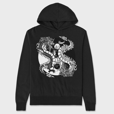 Yin Yang Dragons, Unisex Men's Hoodie