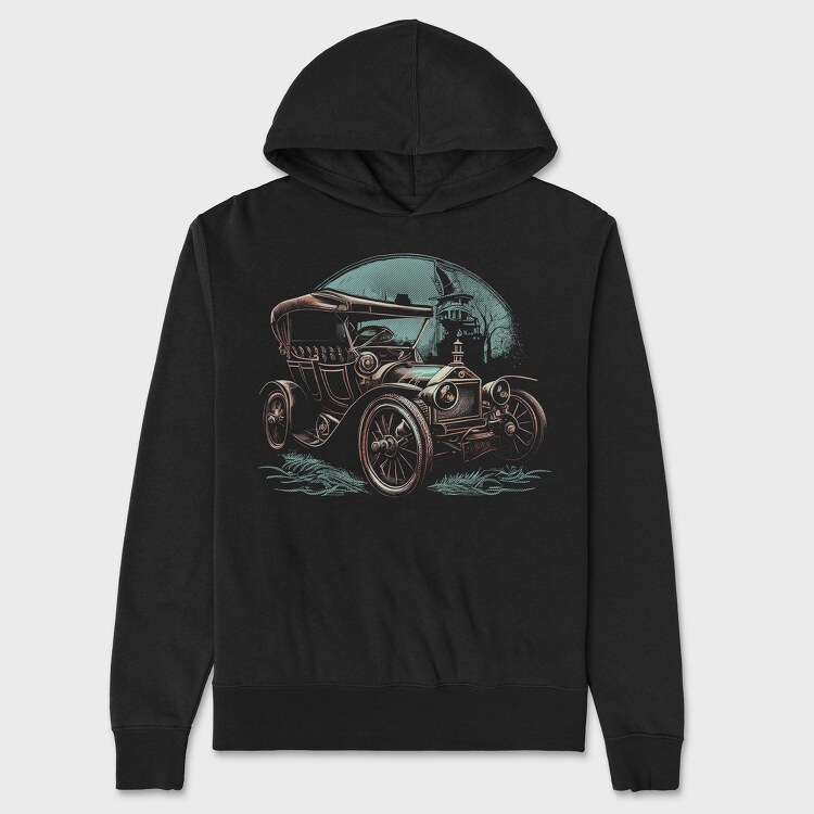 Steampunk Car, Unisex Men's Hoodie