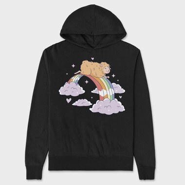 Hamster Rainbow, Unisex Men's Hoodie