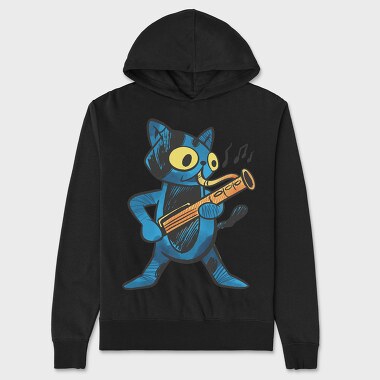 Cat Bassoon, Unisex Men's Hoodie