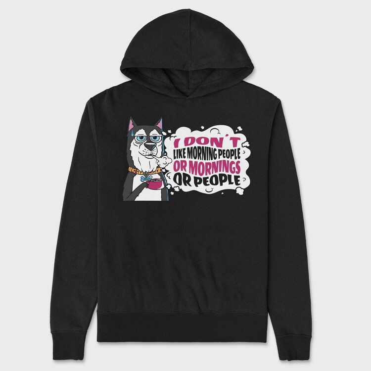 Dog Hates Everything, Unisex Men's Hoodie