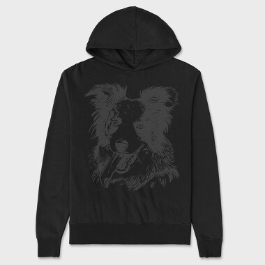 Happy Collie, Unisex Men's Hoodie