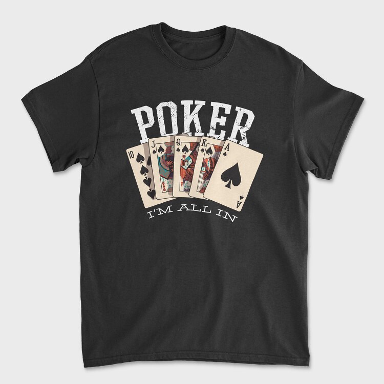 Poker, Unisex Men's T-Shirt