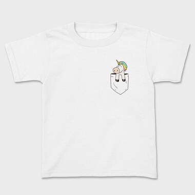 Unicorn Pocket, Kids' T-Shirt