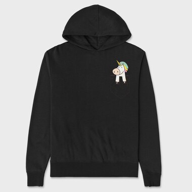 Unicorn Pocket, Unisex Men's Hoodie
